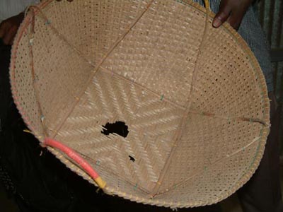 Damaged basket